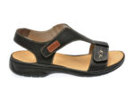 Sandale casual RIEKER negre, 64577, din piele naturala