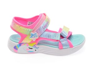 Sandale casual SKECHERS roz, 302682L, din material textil