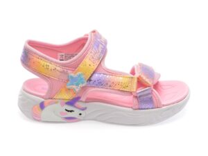 Sandale casual SKECHERS roz, 302682L, din material textil