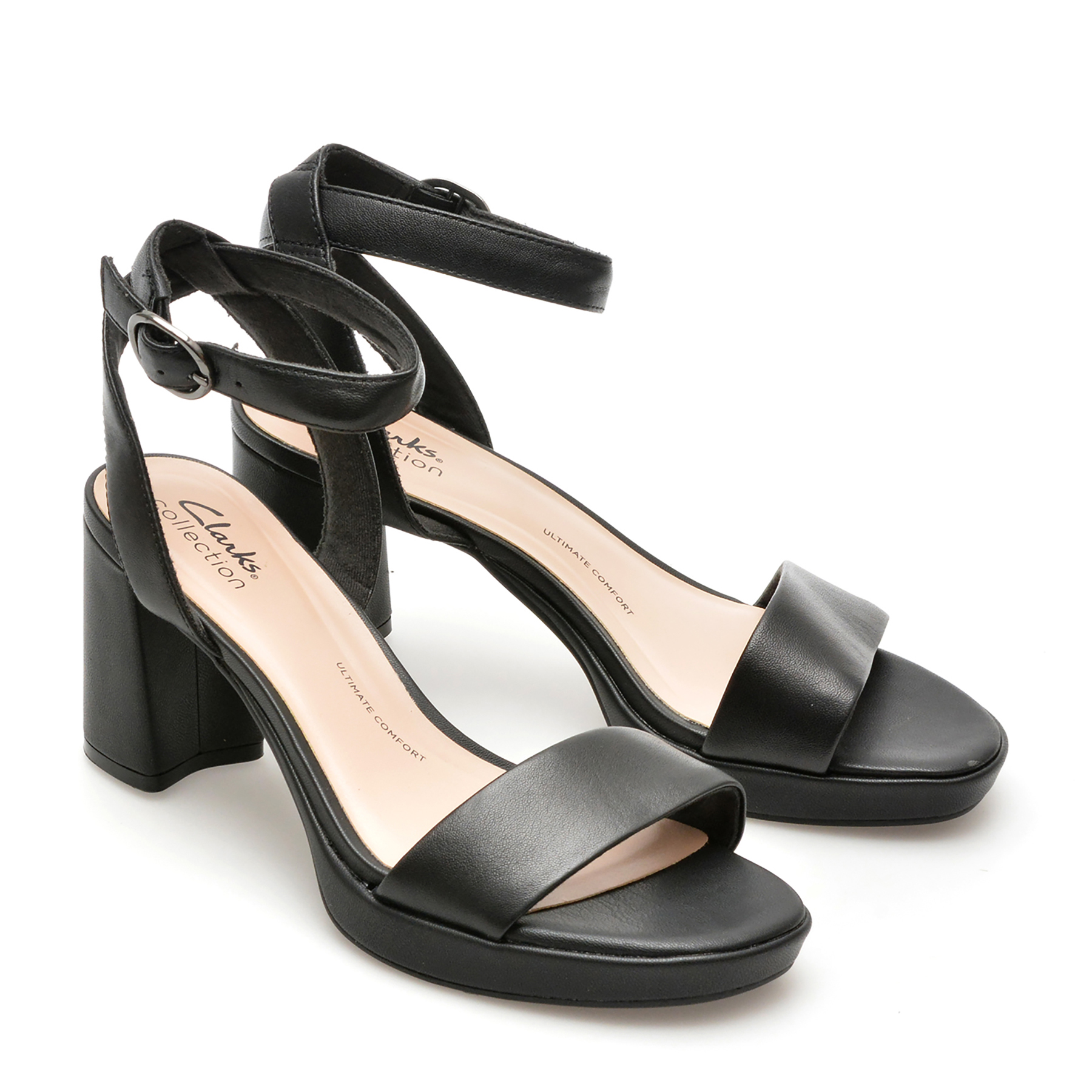 Sandale CLARKS negre, AMBYR LYN BAY, din piele naturala - imagine 4