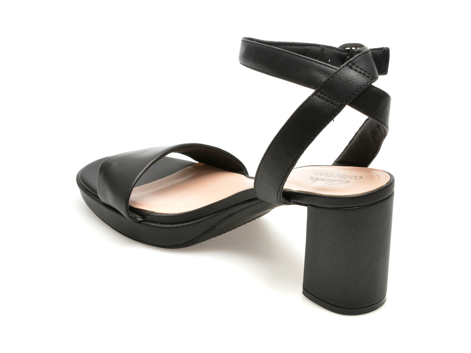 Sandale CLARKS negre, AMBYR LYN BAY, din piele naturala - imagine 5