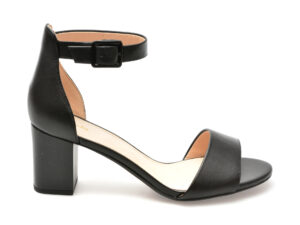 Sandale CLARKS negre, DEVA MAE, din piele naturala