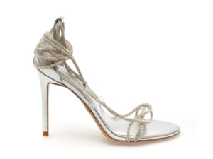 Sandale elegante ALDO argintii, 13692300, din piele ecologica