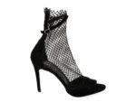 Sandale elegante EPICA negre, 157, din piele intoarsa