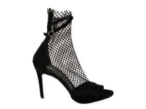 Sandale elegante EPICA negre, 157, din piele intoarsa