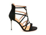 Sandale elegante EPICA negre, S36A, din piele intoarsa