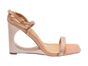 Sandale elegante EPICA nude, 101702, din piele ecologica
