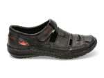 Sandale OTTER negre, 9562, din piele naturala