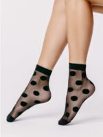 Sosete lycra cu buline mari Sosetaria Boheme 20 den