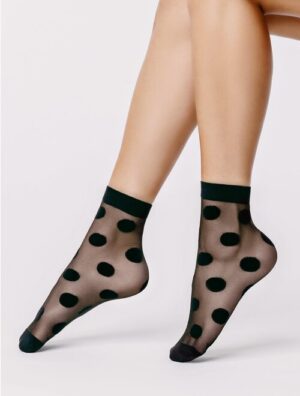 Sosete lycra cu buline mari Sosetaria Boheme 20 den