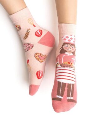 Sosete bebelusi roz cu cofetareasa Steven S138-330