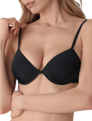 Sutien microfibra T-shirt cu push-up si sarme Cotonella 8643 00B1