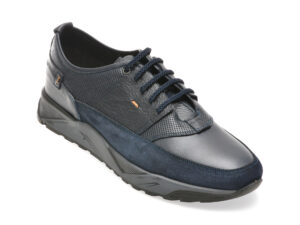 Pantofi OTTER bleumarin, MISE121, din piele naturala