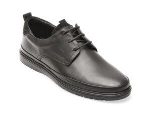 Pantofi OTTER negri, A20, din piele naturala
