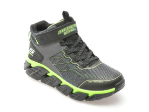 Ghete SKECHERS gri, TECH-GRIP, din material textil