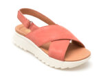 Sandale CLARKS visinii, DASH LITE WISH, din nabuc