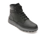 Ghete GEOX negre, U36FZC, din piele naturala