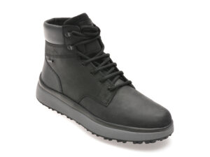 Ghete GEOX negre, U36FZC, din piele naturala