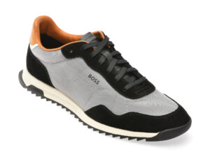 Pantofi sport BOSS gri, 7276, din material textil