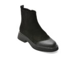 Ghete EPICA negre, 71703, din piele intoarsa