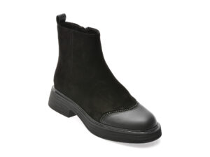 Ghete EPICA negre, 71703, din piele intoarsa