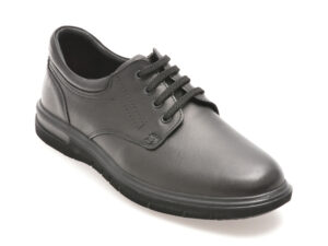 Pantofi OTTER negri, 2804, din piele naturala