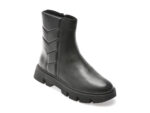 Ghete GEOX negre, D46UAF, din piele naturala