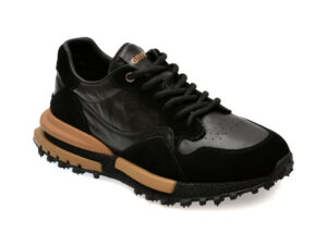 Pantofi sport GRYXX negri, 31216, din piele naturala