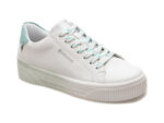 Pantofi RIEKER albi, W0704, din piele ecologica