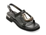 Sandale EPICA negre, 1954, din piele naturala