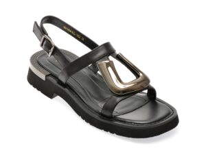 Sandale EPICA negre, 1954, din piele naturala