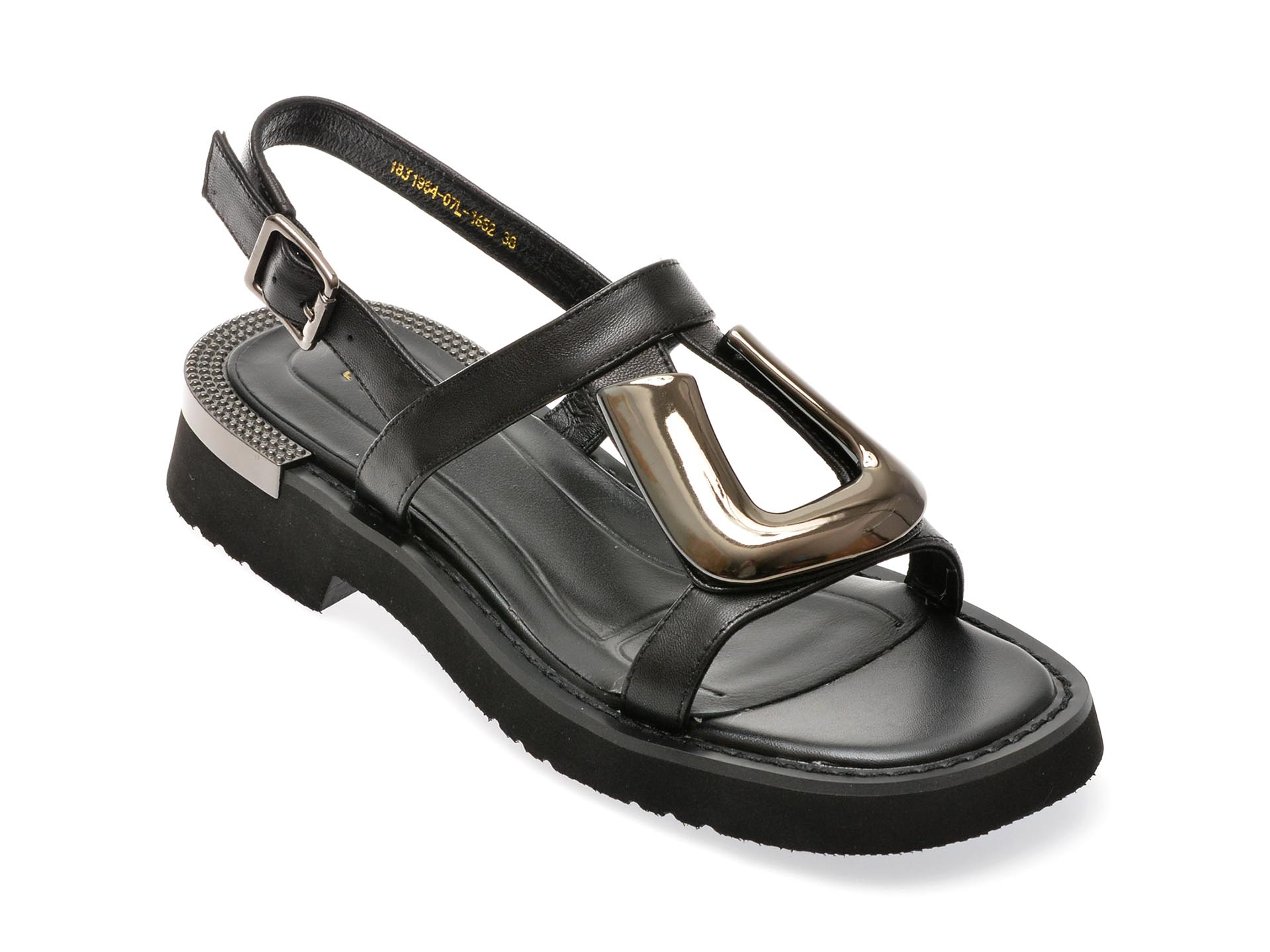 Sandale EPICA negre, 1954, din piele naturala