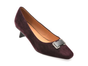 Pantofi eleganti EPICA mov, A363, din piele intoarsa