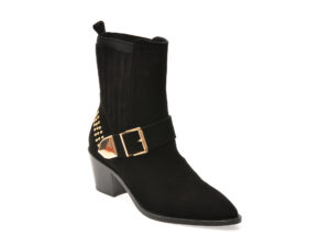 Botine EPICA negre, 1296, din piele intoarsa