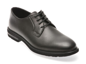 Pantofi OTTER negri, E1801, din piele naturala