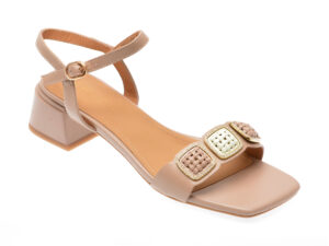 Sandale EPICA nude, 205560L, din piele naturala