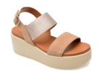 Sandale GEOX roz, D45M1A, din piele intoarsa