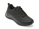Pantofi sport SKECHERS negri, SKECH-AIR META, din piele ecologica