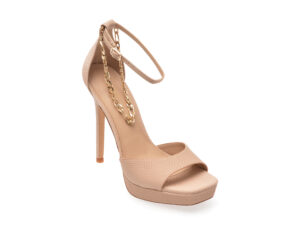 Sandale elegante ALDO nude, PRISILLA 270, din piele ecologica