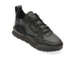 Pantofi sport REPLAY negri, MS1P45L, din material textil si piele naturala