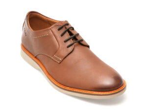 Pantofi eleganti CLARKS maro, ATTICUS LT LACE, din piele naturala