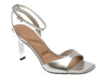 Sandale elegante ALDO argintii, SAKE 040, din piele ecologica