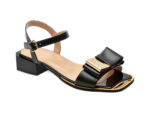 Sandale EPICA negre, 441641, din piele naturala