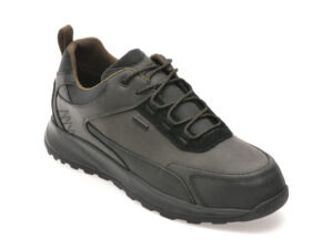 Pantofi GEOX negri, U46EZA, din piele ecologica