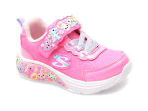 Pantofi sport SKECHERS roz, MY DREAMERS, din material textil