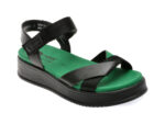 Sandale RIEKER negre, W0851, din piele naturala
