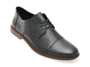 Pantofi RIEKER bleumarin, 13431, din piele naturala
