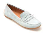 Mocasini GEOX albastri, D35RCA, din piele intoarsa