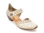 Pantofi RIEKER bej, 437531, din piele naturala