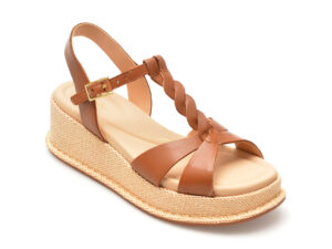Sandale CLARKS maro, KIMMEI TWIST, din piele naturala